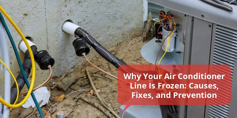 air conditioner line frozen