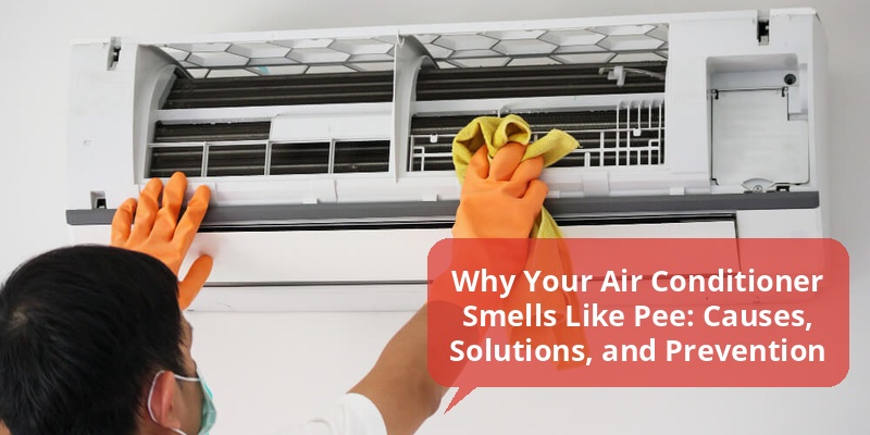 air conditioner smells like pee