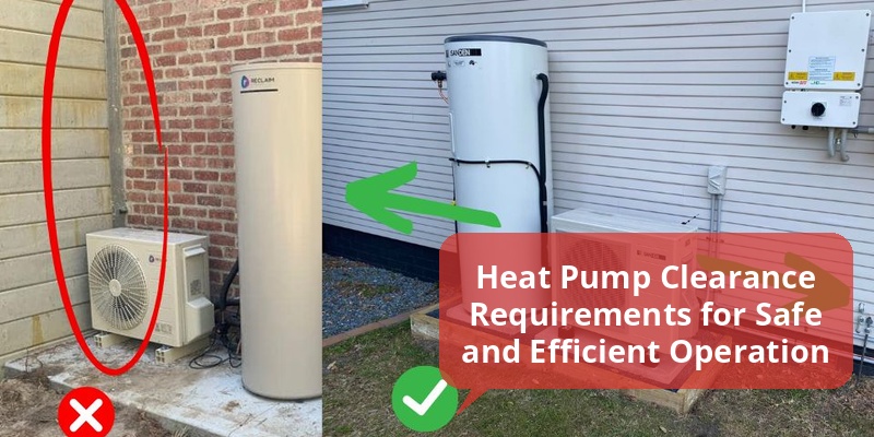 heat pump clearance requirements