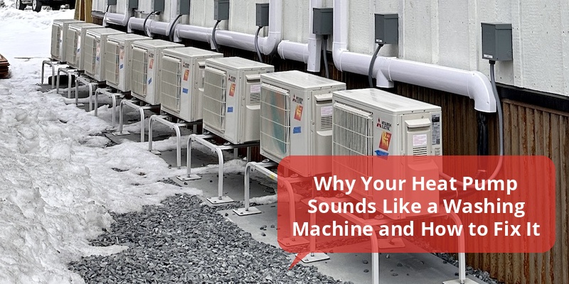 heat pump sounds like washing machine