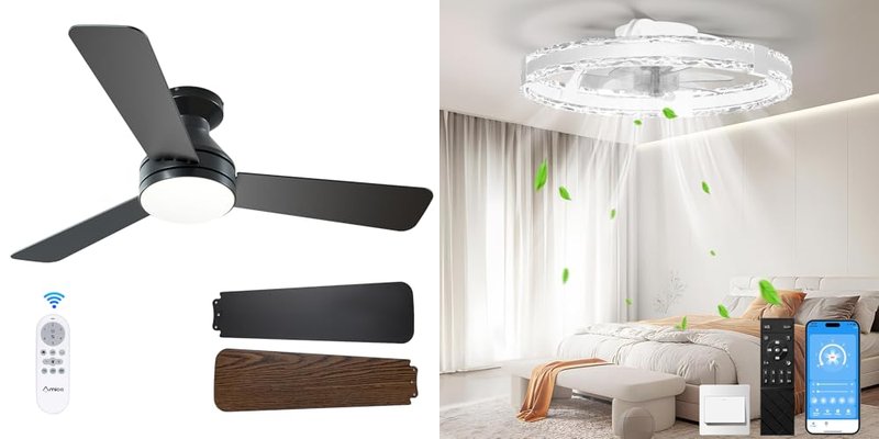 Low Profile Ceiling Fans With Light and Remote Control