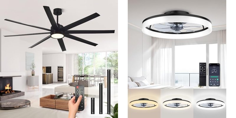 Modern Ceiling Fans With Smart Features and Stylish Design