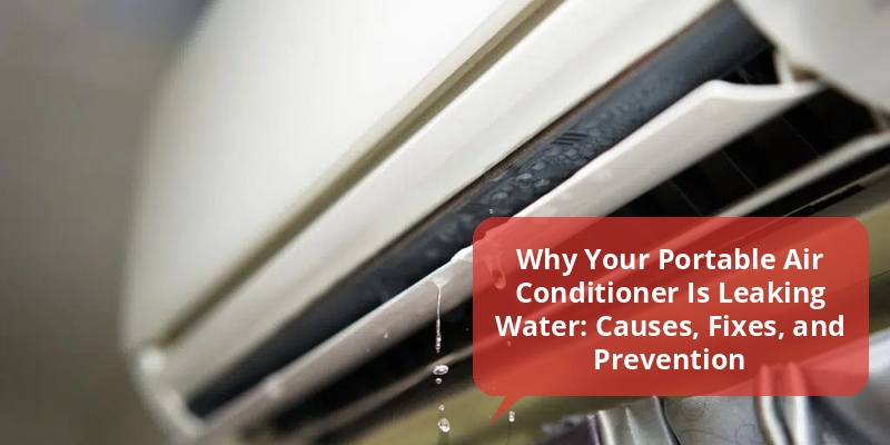 portable air conditioner leaking water