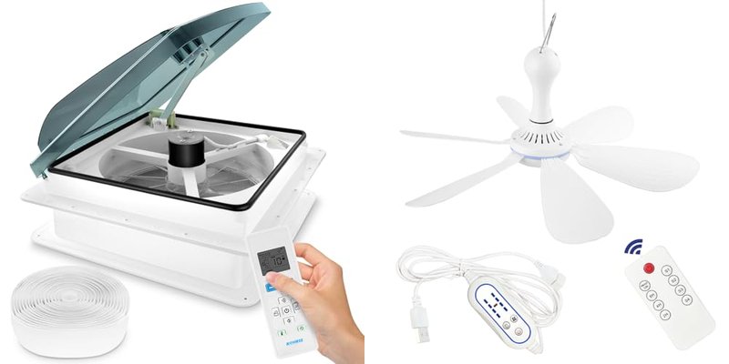 RV Ceiling Fans for Comfortable Camping and Travel